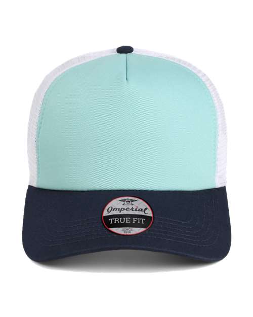 Imperial 1287 North Country Trucker Cap - Jewel Navy White - HIT a Double