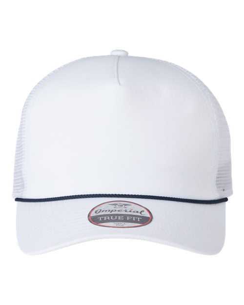 Imperial 5055 The Rabble Rouser Cap - White White Navy - HIT a Double