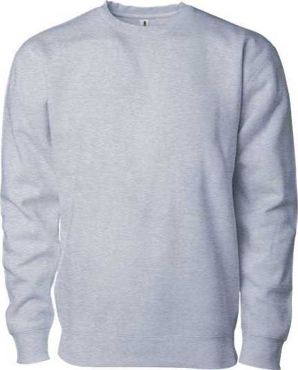 Independent Trading Co. IND3000 Heavyweight Crewneck Sweatshirt - Gray Heather - HIT a Double - 1