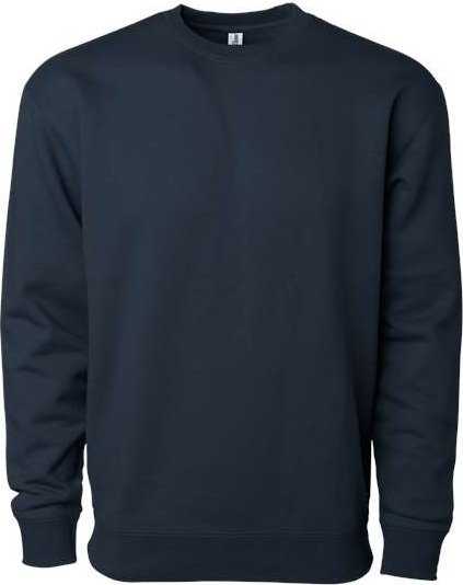 Independent Trading Co. IND3000 Heavyweight Crewneck Sweatshirt - Navy - HIT a Double - 1