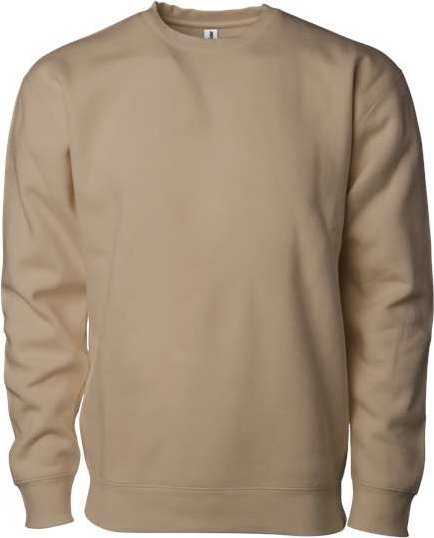 Independent Trading Co. IND3000 Heavyweight Crewneck Sweatshirt - Sandstone - HIT a Double - 1