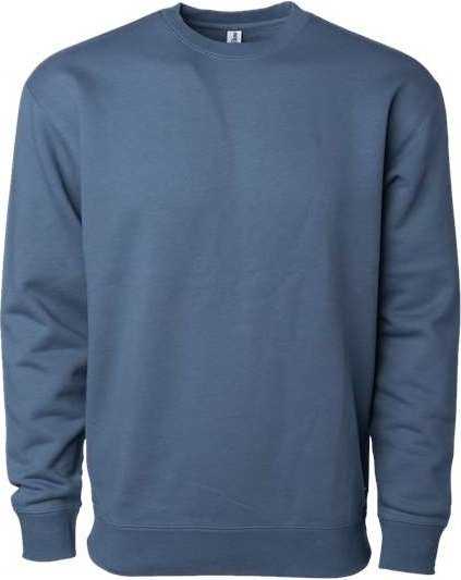 Independent Trading Co. IND3000 Heavyweight Crewneck Sweatshirt - Storm Blue - HIT a Double - 1