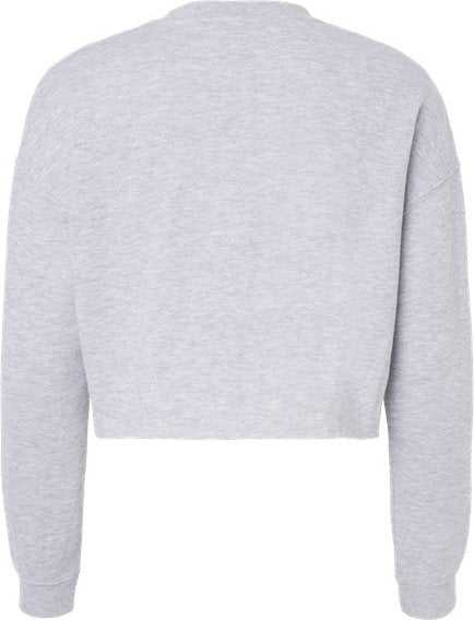Independent Trading Co AFX24CRP Women&#39;s Lightweight Cropped Crew Pullover - Gray Heather&quot; - &quot;HIT a Double