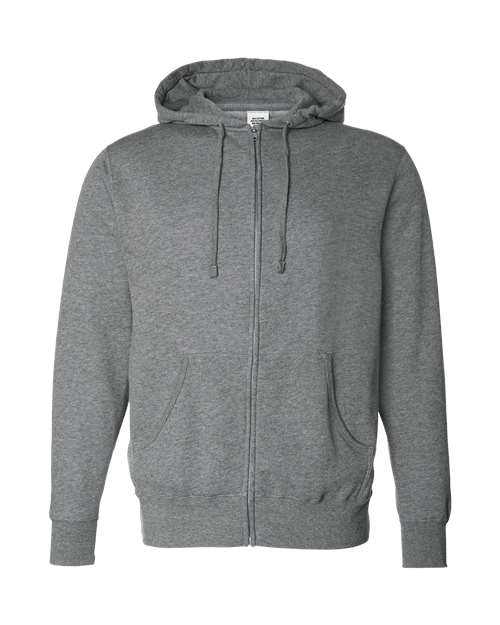 Independent Trading Co AFX4000Z Full-Zip Hooded Sweatshirt - Gunmetal Heather - HIT a Double