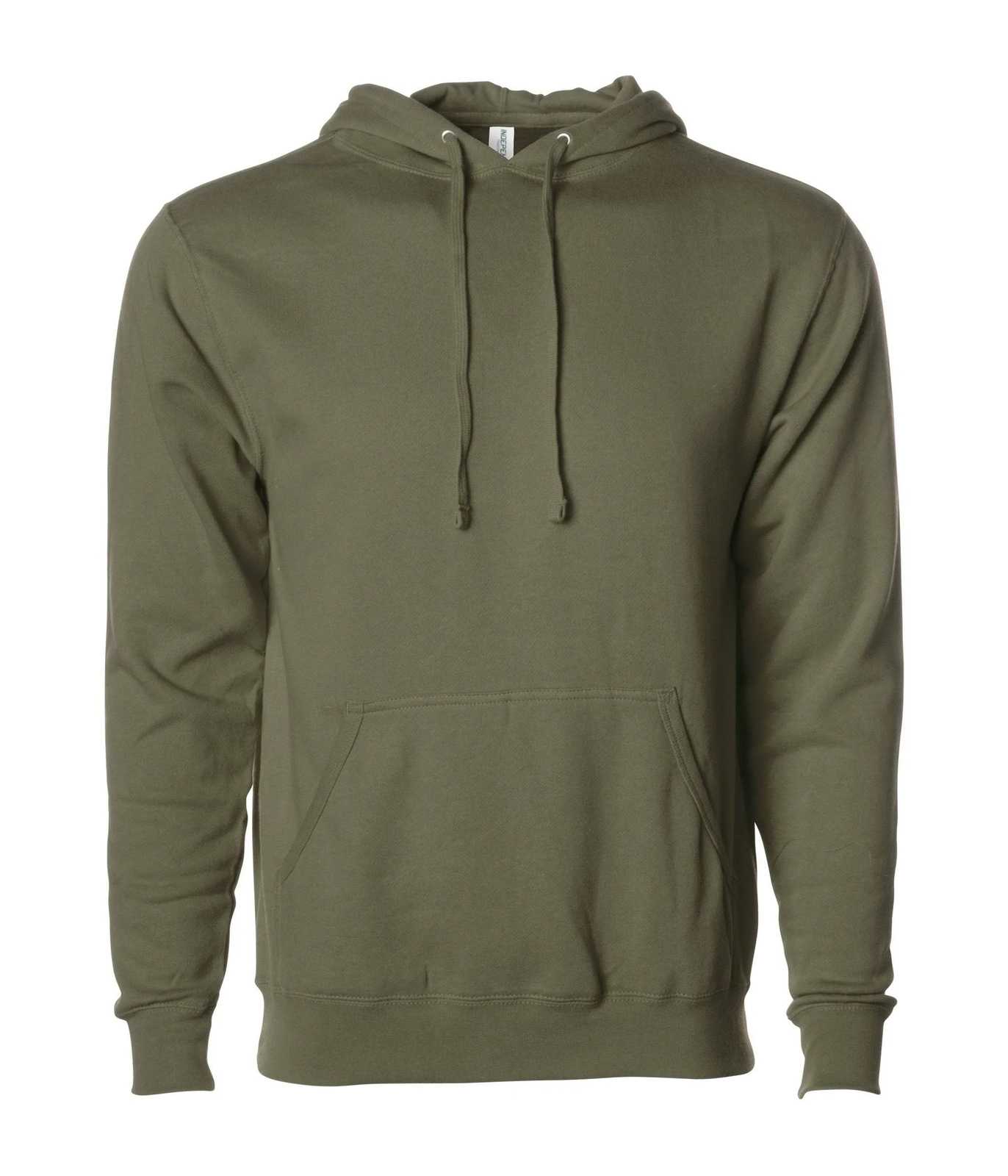 Independent Trading Co AFX4000 Hooded Sweatshirt - Army - HIT a Double