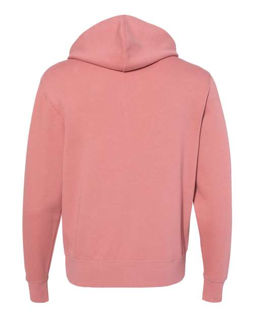 Independent Trading Co AFX90UNZ Unisex Lightweight Full-Zip Hooded Sweatshirt - Dusty Rose - HIT a Double