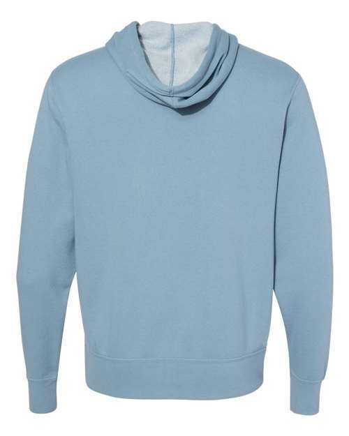 Independent Trading Co AFX90UNZ Unisex Lightweight Full-Zip Hooded Sweatshirt - Misty Blue - HIT a Double