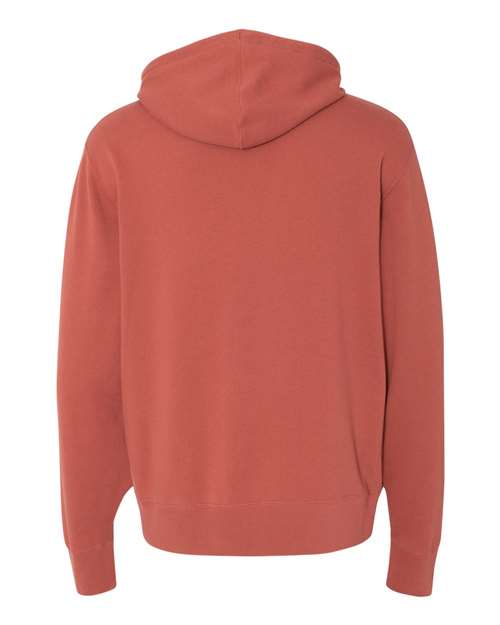 Independent Trading Co AFX90UNZ Unisex Lightweight Full-Zip Hooded Sweatshirt - Rust - HIT a Double
