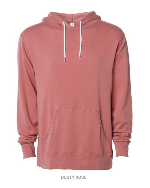 Independent Trading Co AFX90UN Unisex Lightweight Hooded Sweatshirt - Dusty Rose - HIT a Double
