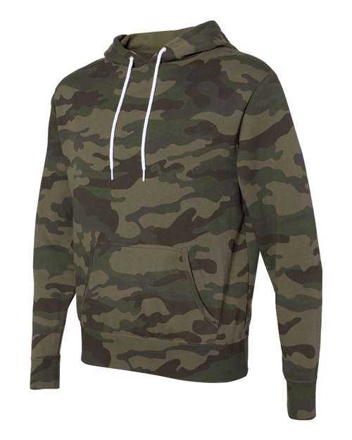 Independent Trading Co AFX90UN Unisex Lightweight Hooded Sweatshirt - Forest Camo - HIT a Double