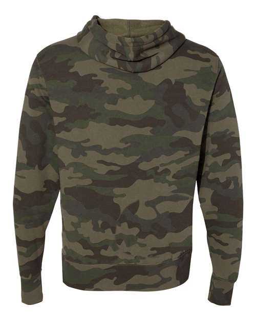 Independent Trading Co AFX90UN Unisex Lightweight Hooded Sweatshirt - Forest Camo - HIT a Double