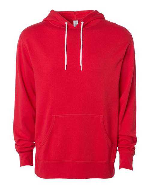 Independent Trading Co AFX90UN Unisex Lightweight Hooded Sweatshirt - Red - HIT a Double
