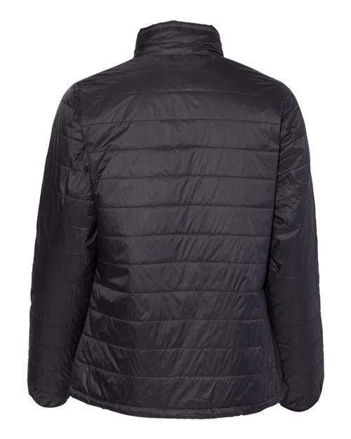 Independent Trading Co EXP200PFZ Women&#39;s Puffer Jacket - Black - HIT a Double
