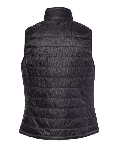Independent Trading Co EXP220PFV Women&#39;s Puffer Vest - Black - HIT a Double