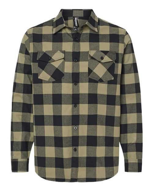 Independent Trading Co EXP50F Flannel Shirt - Olive Black - HIT a Double