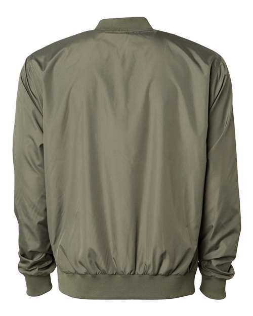 Independent Trading Co EXP52BMR Lightweight Bomber Jacket - Army - HIT a Double