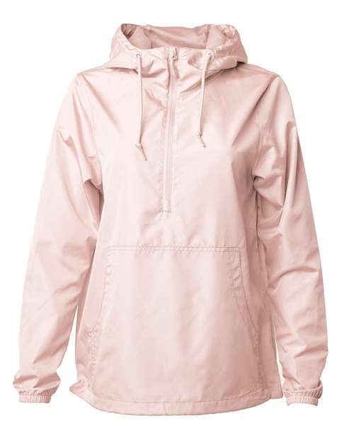 Independent Trading Co EXP54LWP Unisex Lightweight Quarter-Zip Windbreaker Pullover Jacket - Blush - HIT a Double