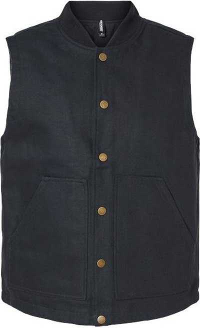 Independent Trading Co EXP560V Insulated Canvas Workwear Vest - Black" - "HIT a Double