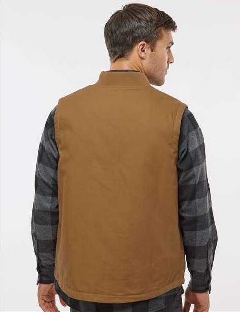 Independent Trading Co EXP560V Insulated Canvas Workwear Vest - Saddle - HIT a Double - 4