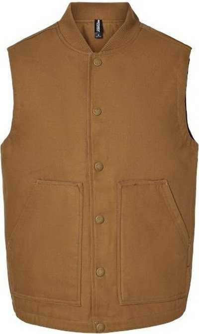 Independent Trading Co EXP560V Insulated Canvas Workwear Vest - Saddle - HIT a Double - 1