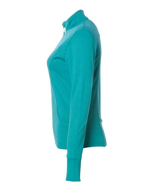 Independent Trading Co EXP60PAZ Women&#39;s Poly-Tech Full-Zip Track Jacket - Lapis Green - HIT a Double