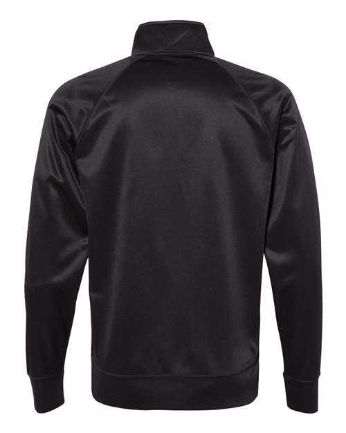 Independent Trading Co EXP70PTZ Unisex Lightweight Poly-Tech Full-Zip Track Jacket - Black Black - HIT a Double