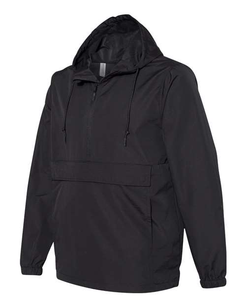 Independent Trading Co EXP94NAW Nylon Anorak - Black - HIT a Double