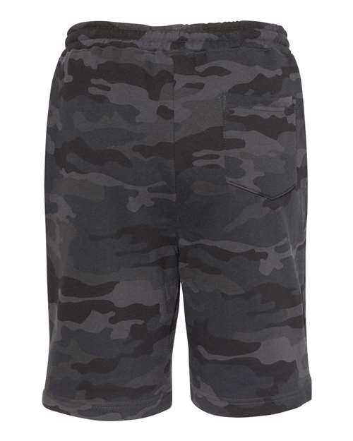 Independent Trading Co IND20SRT Midweight Fleece Shorts - Black Camo - HIT a Double