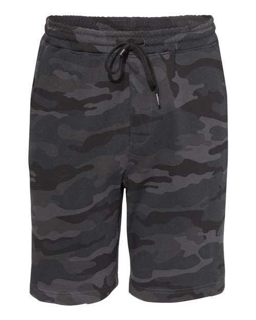 Independent Trading Co IND20SRT Midweight Fleece Shorts - Black Camo - HIT a Double