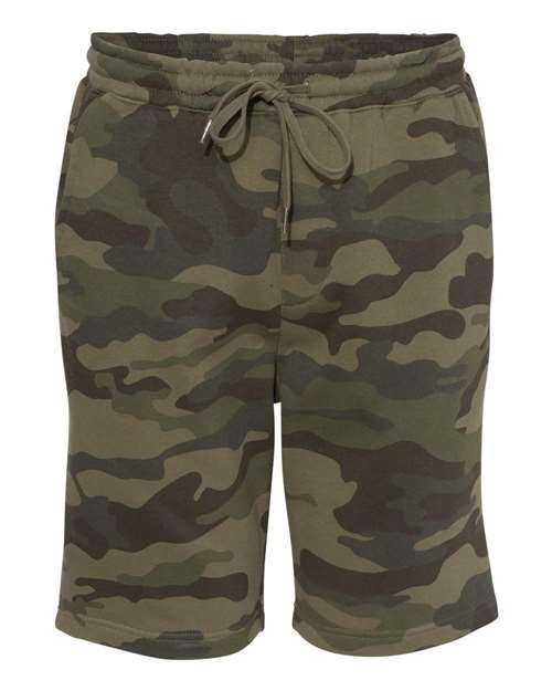 Independent Trading Co IND20SRT Midweight Fleece Shorts - Forest Camo - HIT a Double