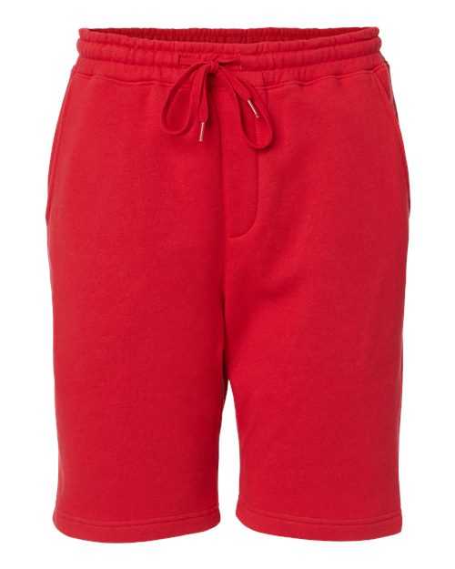 Independent Trading Co IND20SRT Midweight Fleece Shorts - Red - HIT a Double