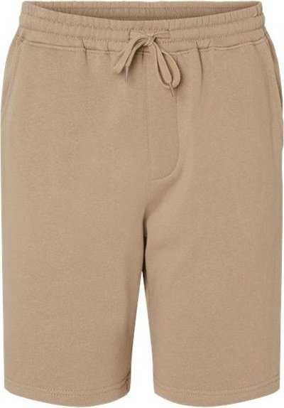 Independent Trading Co IND20SRT Midweight Fleece Shorts - Sandstone" - "HIT a Double