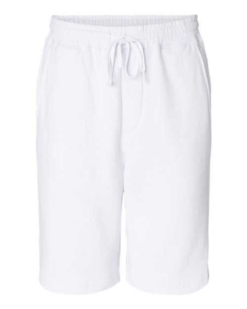 Independent Trading Co IND20SRT Midweight Fleece Shorts - White - HIT a Double
