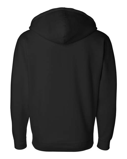 Independent Trading Co IND4000Z Heavyweight Full-Zip Hooded Sweatshirt - Black - HIT a Double