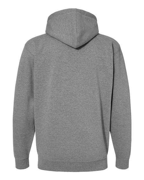 Independent Trading Co IND4000Z Heavyweight Full-Zip Hooded Sweatshirt - Gunmetal Heather - HIT a Double
