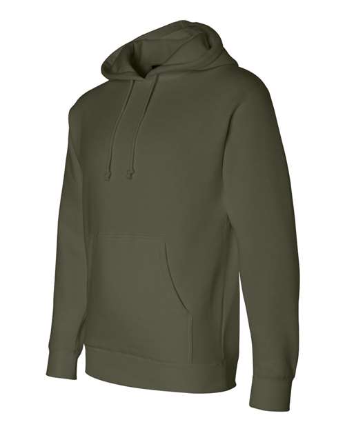 Independent Trading Co IND4000 Heavyweight Hooded Sweatshirt - Army - HIT a Double