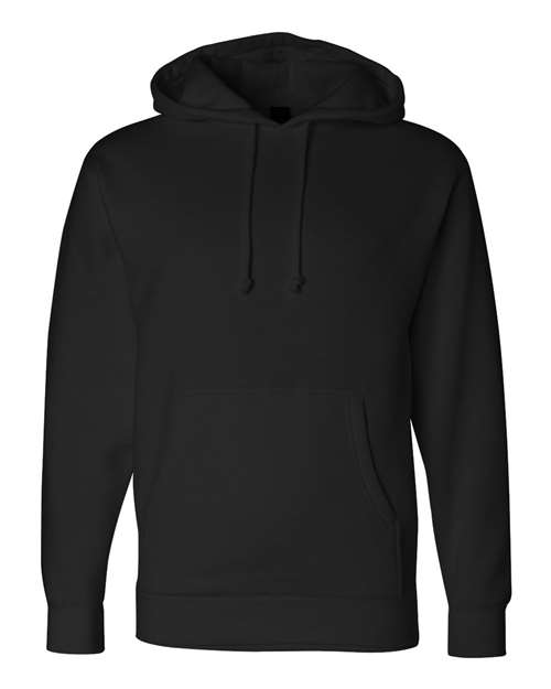 Independent Trading Co IND4000 Heavyweight Hooded Sweatshirt - Black - HIT a Double
