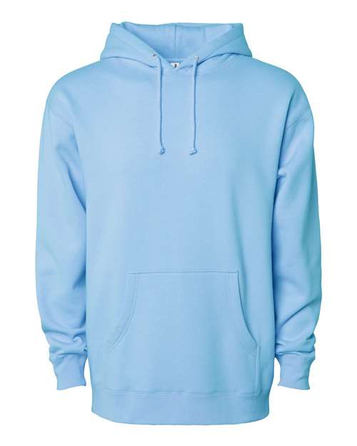 Independent Trading Co IND4000 Heavyweight Hooded Sweatshirt - Blue Aqua - HIT a Double