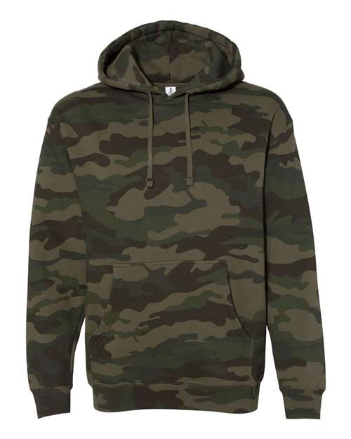 Independent Trading Co IND4000 Heavyweight Hooded Sweatshirt - Forest Camo - HIT a Double