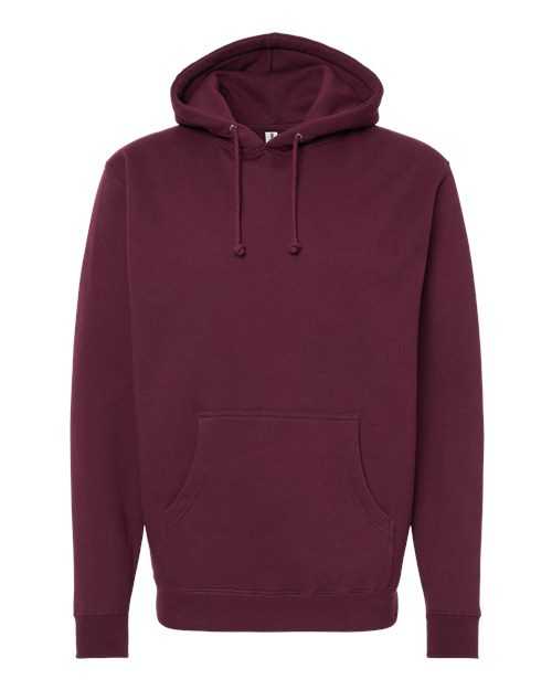 Independent Trading Co IND4000 Heavyweight Hooded Sweatshirt - Maroon - HIT a Double