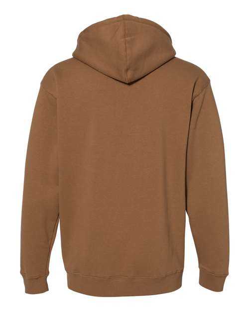 Independent Trading Co IND4000 Heavyweight Hooded Sweatshirt - Saddle - HIT a Double