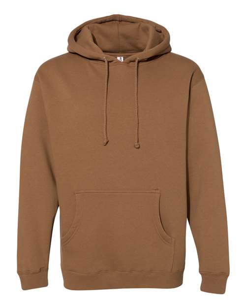 Independent Trading Co IND4000 Heavyweight Hooded Sweatshirt - Saddle - HIT a Double