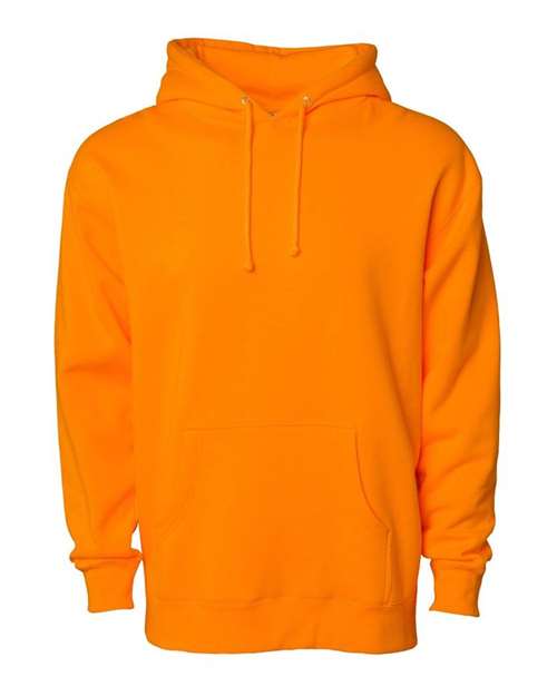 Independent Trading Co IND4000 Heavyweight Hooded Sweatshirt - Safety Orange - HIT a Double