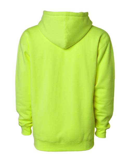 Independent Trading Co IND4000 Heavyweight Hooded Sweatshirt - Safety Yellow - HIT a Double