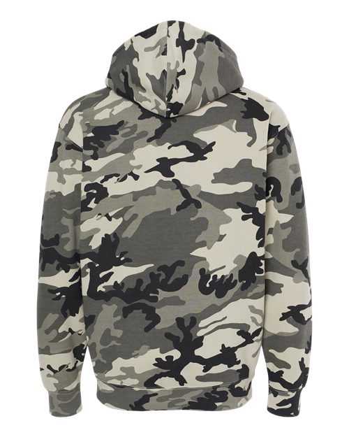 Independent Trading Co IND4000 Heavyweight Hooded Sweatshirt - Snow Camo - HIT a Double
