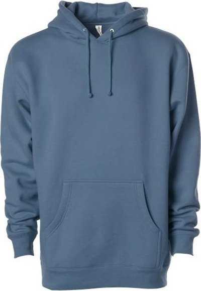 Independent Trading Co IND4000 Heavyweight Hooded Sweatshirt - Storm Blue" - "HIT a Double