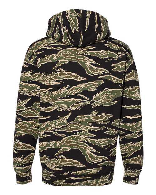 Independent Trading Co IND4000 Heavyweight Hooded Sweatshirt - Tiger Camo - HIT a Double