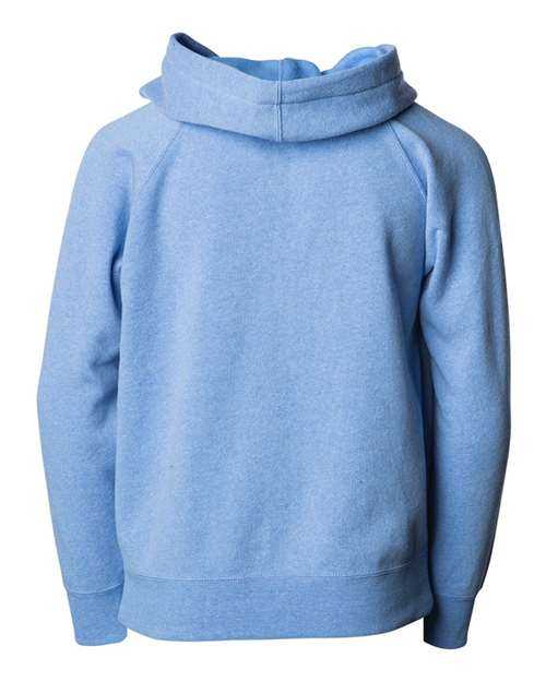Independent Trading Co PRM10TSBZ Toddler Lightweight Special Blend Raglan Zip Hood - Pacific - HIT a Double