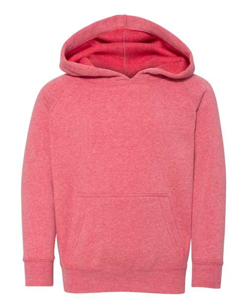 Independent Trading Co PRM10TSB Toddler Special Blend Raglan Hooded Sweatshirt - Pomegranate - HIT a Double