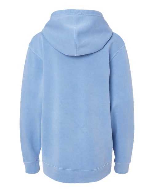 Independent Trading Co PRM1500Y Youth Midweight Pigment-Dyed Hooded Sweatshirt - Pigment Light Blue - HIT a Double
